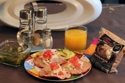 Tostadas Frijoles Majestad